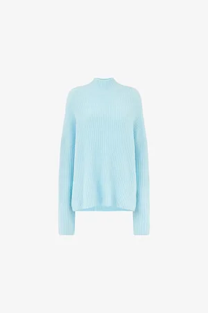 Whistles Womens High-Neck Ribbed Knitted Jumper Xs