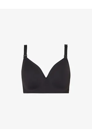 Bravado Designs Womens Plunge Nursing-Clips Stretch Nylon-Blend Bra S