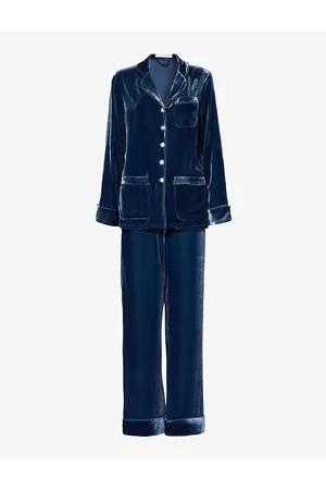 OLIVIA VON HALLE Jagger belted velvet pajama set