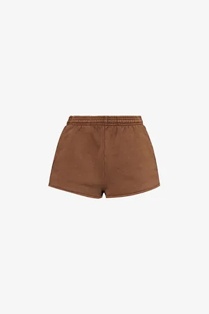 Entire Studios Womens Micro Mid-Rise Cotton-Jersey Shorts Xxs