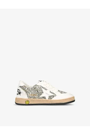 Golden Goose Ballstar Glitter-Embellished Woven Low-Top Trainers 6-9 Years Eur 29 / 11 Uk Kids
