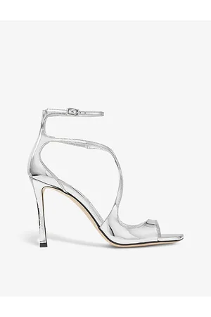 Jimmy Choo Womens Azia 95 Leather Heeled Sandals Eur 36 / 3 Uk Women