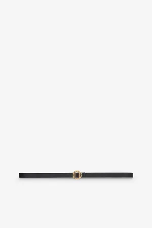 Maje Womens Logo-Buckle Leather Belt 12