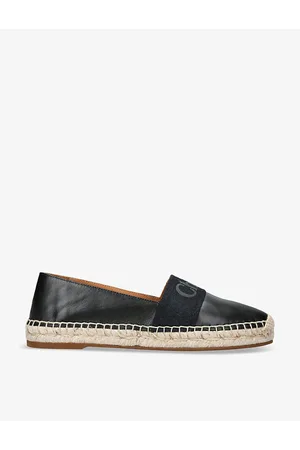 Chloé Womens Piia Logo-Embellished Leather Espadrilles Eur 36 / 3 Uk Women