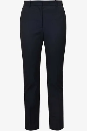 Stretch-gabardine skinny pants