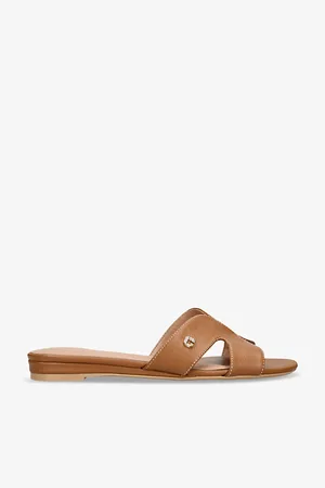 Carvela Womens Seville Stud-Embellished Leather Flat Sandals Eur 36 / 3 Uk Women