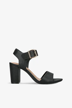 Kurt Geiger Womens Sutton Lizard-Embossed Faux-Leather Sandals Eur 38/5 Uk Women