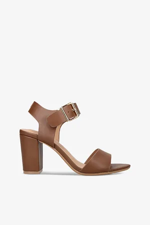 Kurt Geiger Womens Sutton Block-Heel Faux-Leather Sandals Eur 36 / 3 Uk Women