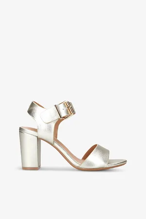 Kurt Geiger Womens Sutton Metallic Faux-Leather Sandals Eur 36 / 3 Uk Women
