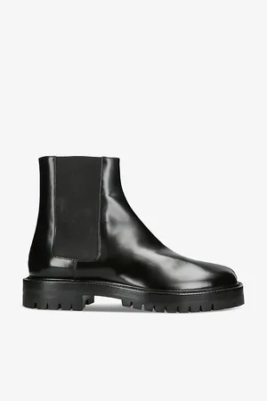 Maison Margiela Mens Tabi Split-Toe Leather Chelsea Boots Eur 40 / 6 Uk Men