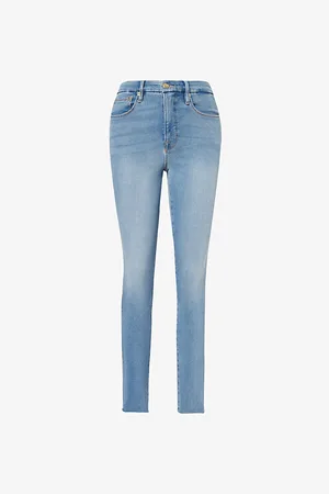 Lauren Ralph Lauren Women's Metallic High-Rise Straight Ankle Jeans - Macy's