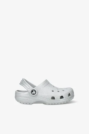 Crocs Classic Glitter-Embellished Rubber Clogs Eur 19 / 3 Uk Kids
