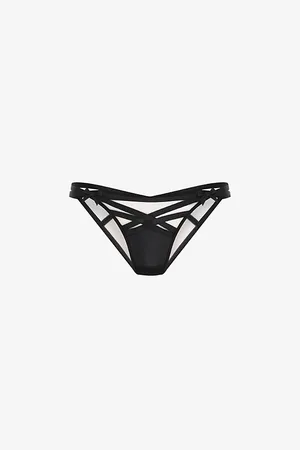 Agent Provocateur Womens Briella Bow-Embellished Woven Briefs L