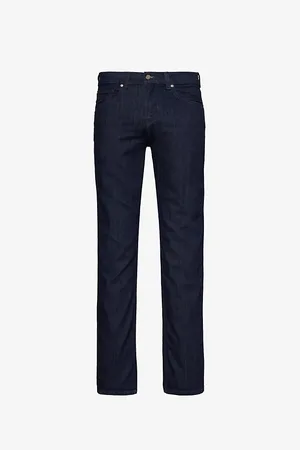 7 for all Mankind Mens Slimmy Executive Straight-Leg Mid-Rise Stretch Denim-Blend Jeans 28