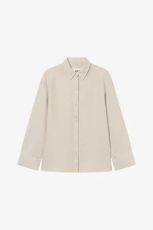 Twist & tango Womens Alexandria Relaxed-Fit Linen Shirt 8
