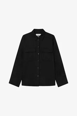 Twist & tango Womens Cassidy Relaxed-Fit Linen Shirt 8