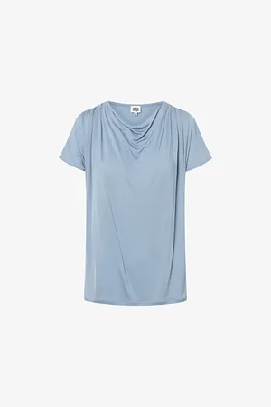 Twist & tango Womens Kalani Draped-Neck Jersey Top S