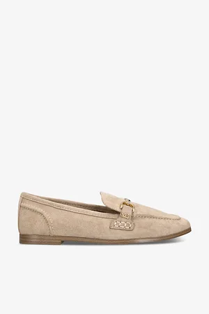 Kurt Geiger Womens Madeline Horse Bit Chain Suede Loafers Eur 36 / 3 Uk Women