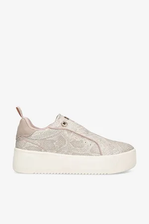 Kurt Geiger Womens Lighter Snake-Print Faux-Leather Low-Top Trainers Eur 36 / 3 Uk Women