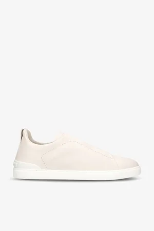 Ermenegildo Zegna Mens X3 Stitch Secondskin Leather Low-Top Trainers Eur 41 / 7 Uk Men