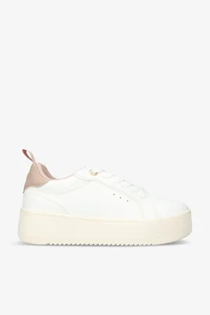 Kurt Geiger Womens Lighter Logo-Badge Faux-Leather Low-Top Trainers Eur 36 / 3 Uk Women
