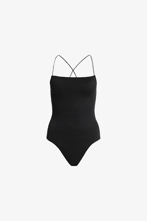 AllSaints Womens Tilly Square-Neck Sleeveless Woven Bodysuit 6