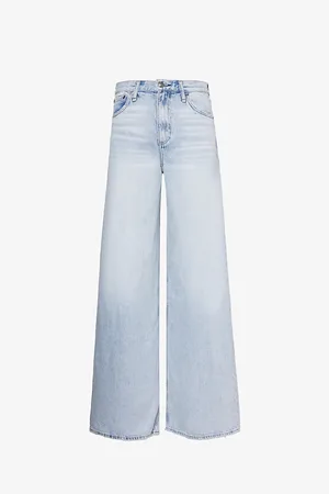 RAG&BONE Womens Sofie Wide-Leg High-Rise Denim-Blend Jeans 23