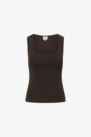 Twist & tango Womens Lily Square-Neck Woven Top L