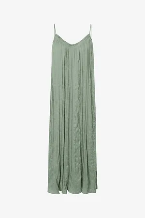 Twist & tango Womens Summer Textured-Weave Polyester Maxi Dress 10