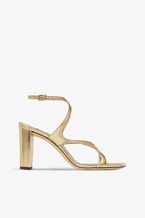 Jimmy Choo Womens Azie 85 Leather Heeled Sandals Eur 39 / 6 Uk Women