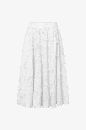 Twist & tango Womens Meadow A-Line Organic-Cotton Midi Skirt 10