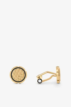 Montblanc Mens Gustav Klimt Stainless-Steel Cufflinks