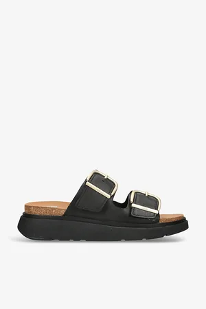 FitFlop Womens Gen-Ff Two-Buckle Leather Sandals Eur 36 / 3 Uk Women