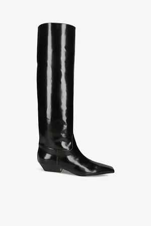 40mm Dallas Leather Tall  Boots