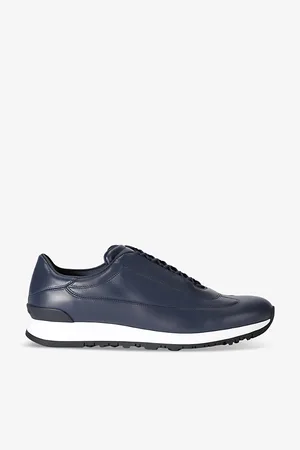 JOHN LOBB Mens Lift Lace-Up Leather Low-Top Trainers Eur 41 / 7 Uk Men