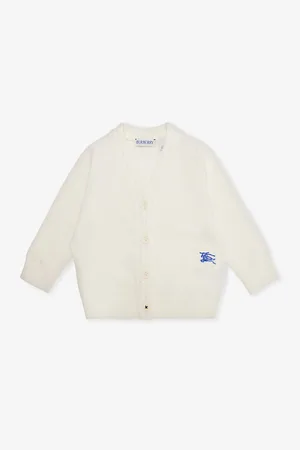 Burberry Graham Logo-Embroidered Wool Knitted Cardigan 6-24 Months 6 Months