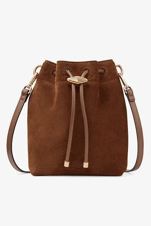Jimmy Choo Womens Cinch Mini Suede Top-Handle Bucket Bag 1 Size