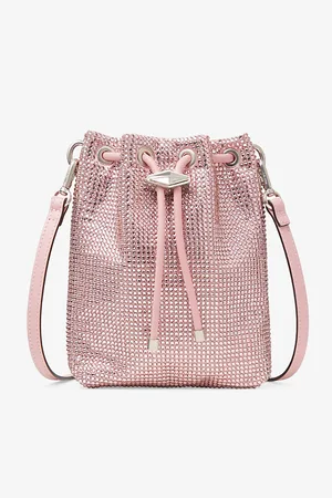 Jimmy Choo Womens Cinch Mini Crystal-Embellished Satin Cross-Body Bag 1 Size