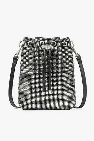 Jimmy Choo Womens Cinch Mini Crystal-Embellished Satin Cross-Body Bag 1 Size