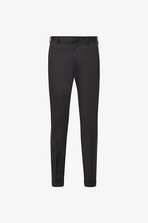 Paul Smith Mens Slim-Fit Tapered-Leg Cotton-Blend Trousers 30