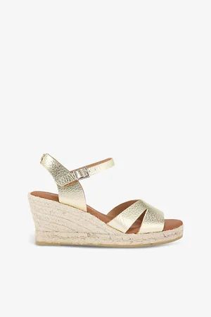 Kurt Geiger Womens Pama Wedge-Heel Leather Sandals Eur 36 / 3 Uk Women