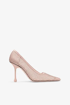 Jimmy Choo Womens Ixia 95 Pointed-Toe Mesh Heeled Courts Eur 36 / 3 Uk Women