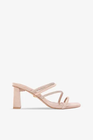 Kurt Geiger Womens Sasha Embellished Faux-Suede Sandals Eur 36 / 3 Uk Women