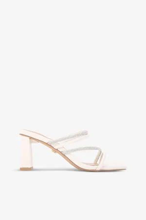 Kurt Geiger Womens Sasha Embellished Faux-Leather Sandals Eur 36 / 3 Uk Women