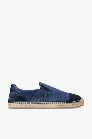 Jimmy Choo Mens Ivan Slip-On Canvas and Suede Espadrilles Eur 40.5 / 7.5 Uk Women