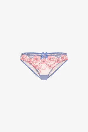Agent Provocateur Womens Winnette Floral-Lace Mid-Rise Woven Briefs L