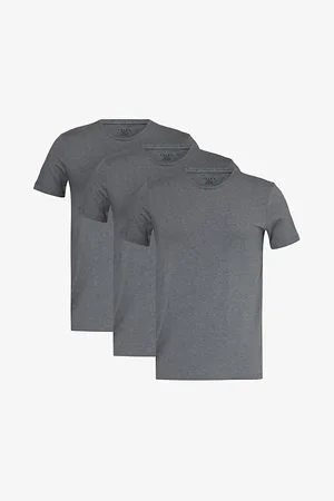 Falke Mens Crewneck Ribbed-Trim Cotton-Blend Jersey T-Shirts Pack Of Two S