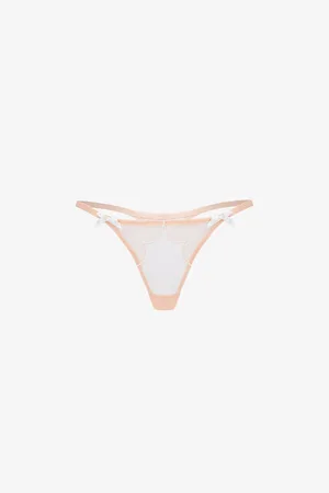 Agent Provocateur Womens Lorna Mid-Rise Mesh Thong Xxxl