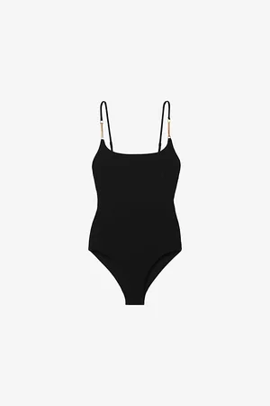 Reiss Womens Imogen Chain-Embellished Stretch-Woven Swimsuit 6