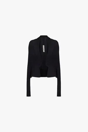 Rick Owens Womens Wrap-Front Relaxed-Fit Wool Cardigan Xs